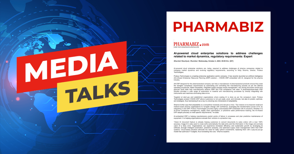 Pharmaceutical ERP Software Press Release
